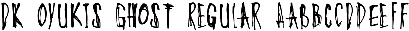 DK Oyukis Ghost Regular font