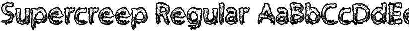 Supercreep Regular font