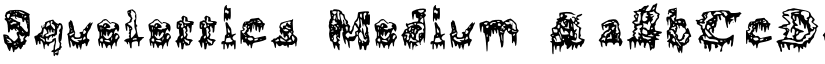 Squelettics Medium font