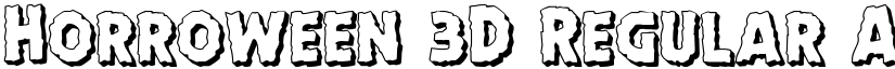 Horroween 3D Regular font