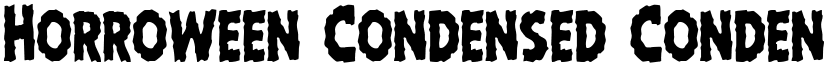 Horroween Condensed Condensed font
