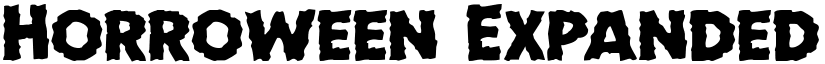 Horroween Expanded Expanded font