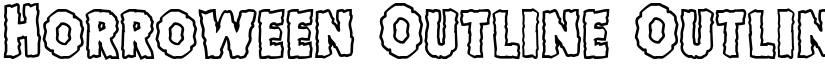 Horroween Outline Outline font