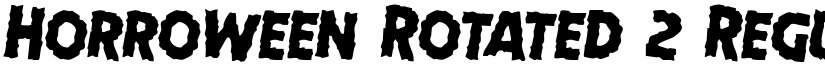 Horroween Rotated 2 Regular font