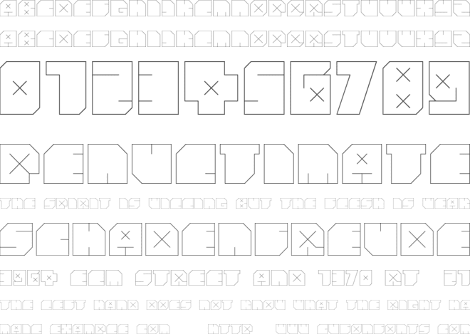 Andrefist font preview