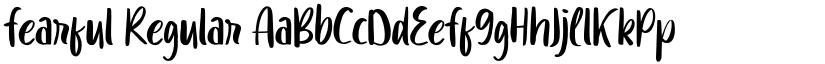 Fearful Regular font