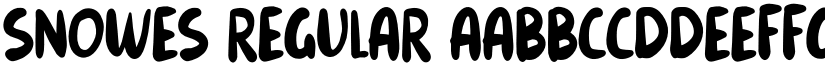 Snowes font download
