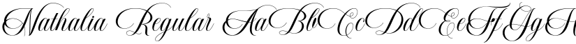 Nathalia Regular font