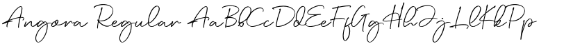 Angora Regular font