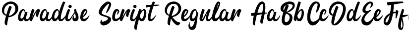 Paradise Script Regular font