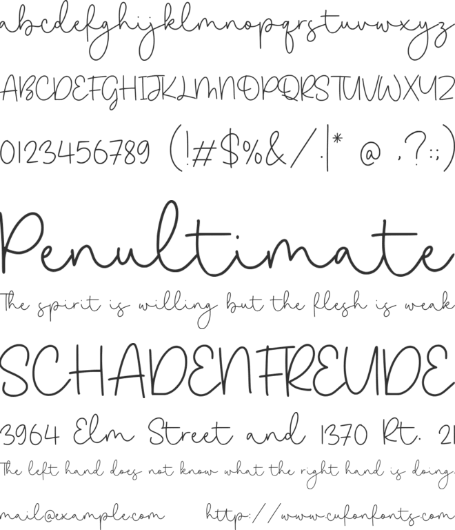 Goldwind font preview