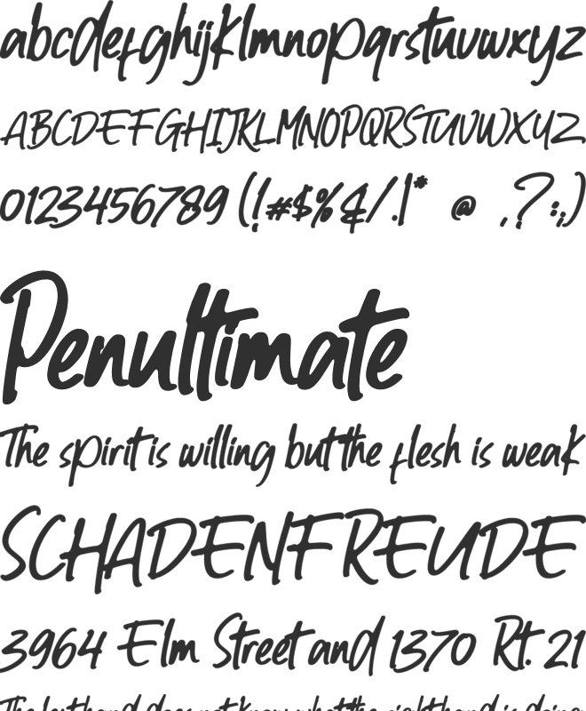Gutters Butter Rounded font preview