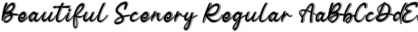 Beautiful Scenery Regular font