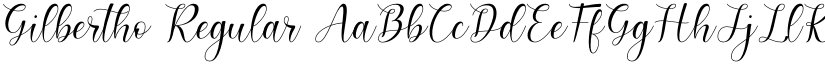 Gilbertho Regular font