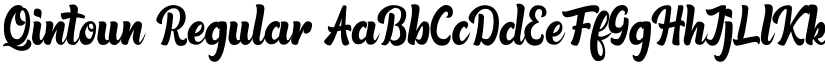 Qintoun Regular font