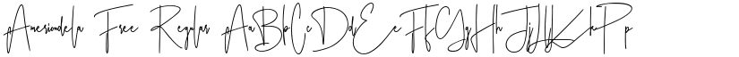 Ameriondela Free Regular font