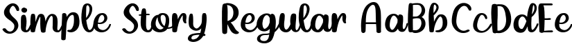 Simple Story Regular font