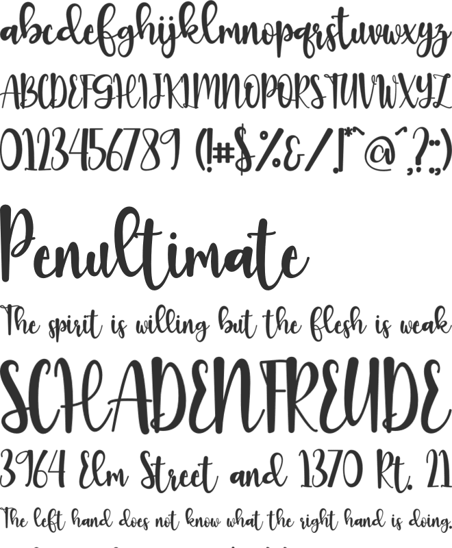 Another font preview