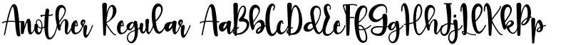 Another Regular font