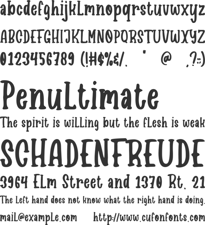 Mommy Cupcakes font preview