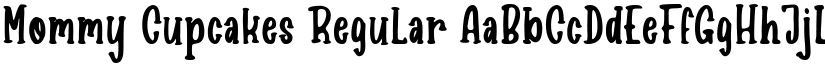 Mommy Cupcakes Regular font