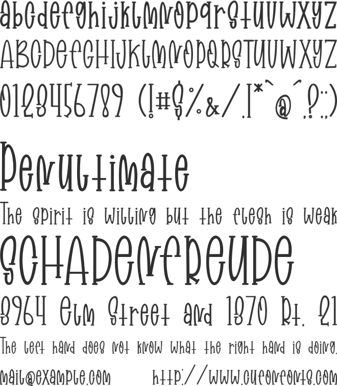 Magician font preview