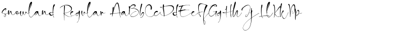 snowland Regular font