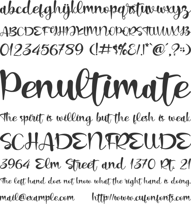 Christmas Lights font preview