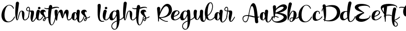 Christmas Lights Regular font