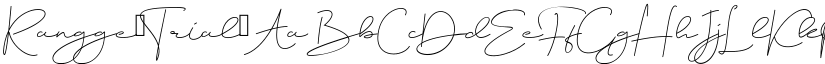 Rangge Trial font