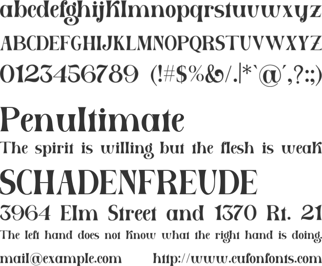 Harler Mixgiter font preview