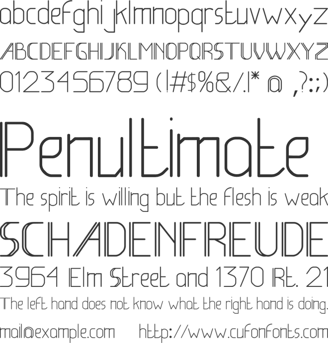 Be Lati font preview