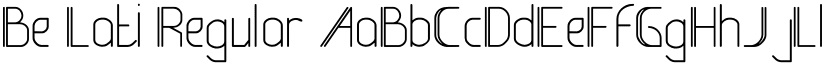 Be Lati Regular font