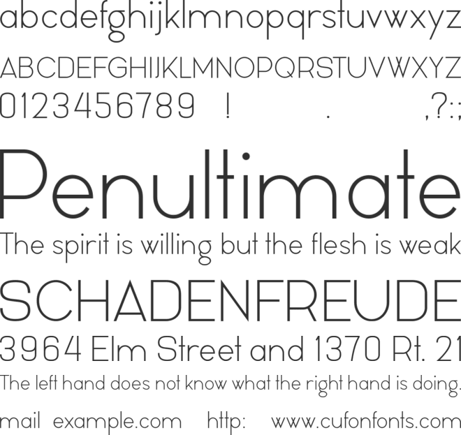 Lonely font preview