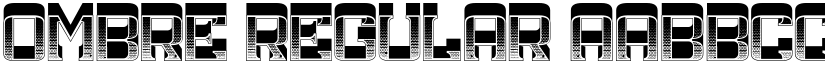 Ombre Regular font