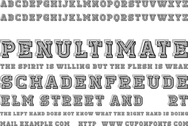 Viscosus font preview