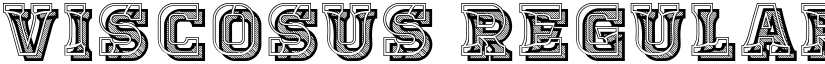 Viscosus Regular font
