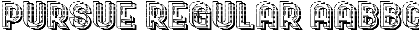 Pursue Regular font