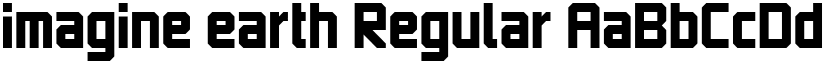 imagine earth Regular font