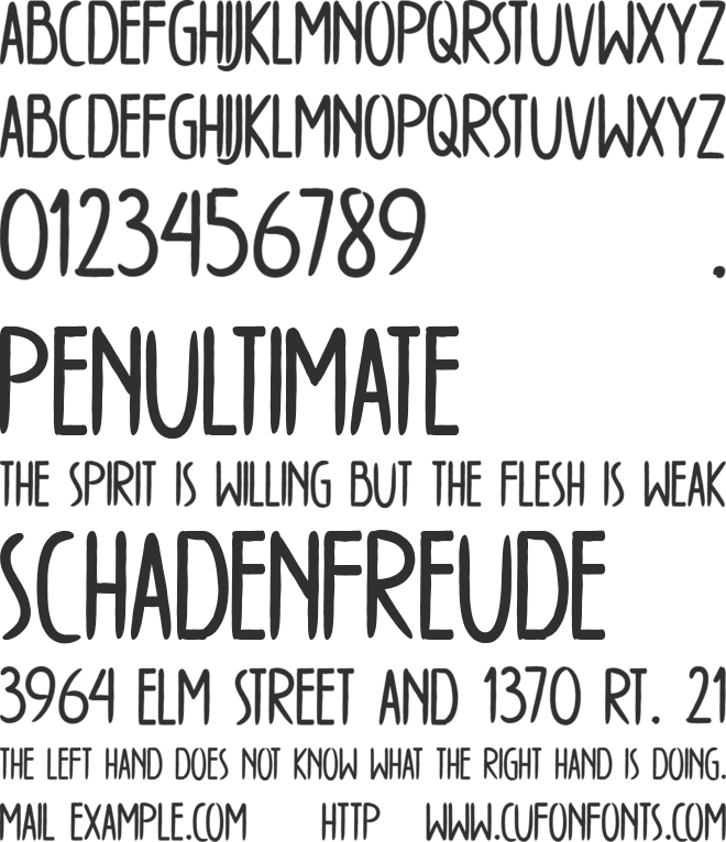 WINTERTIME font preview