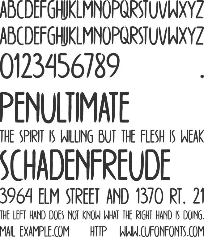 WINTERTIME font preview