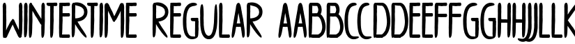 WINTERTIME Regular font