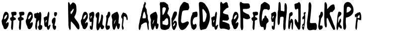 effendi Regular font