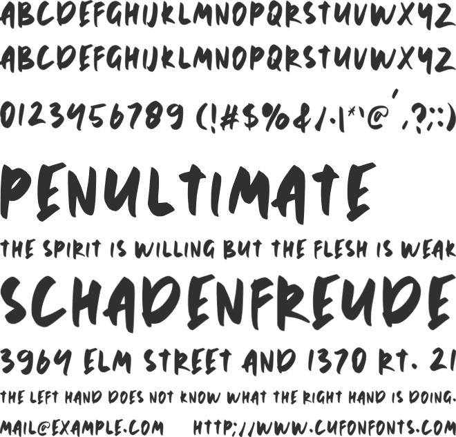 DREAMLAND font preview