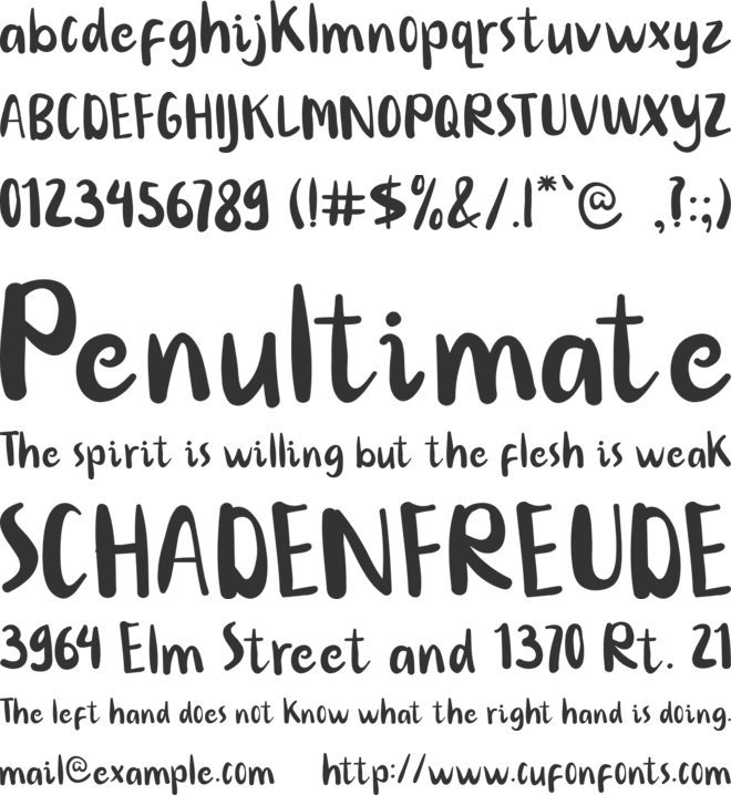 Littleharvey font preview