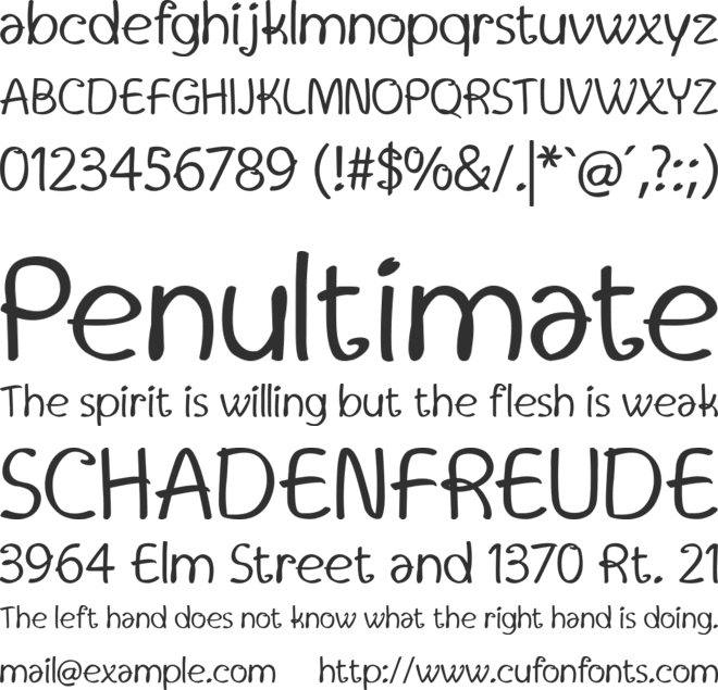 Unnamed font preview