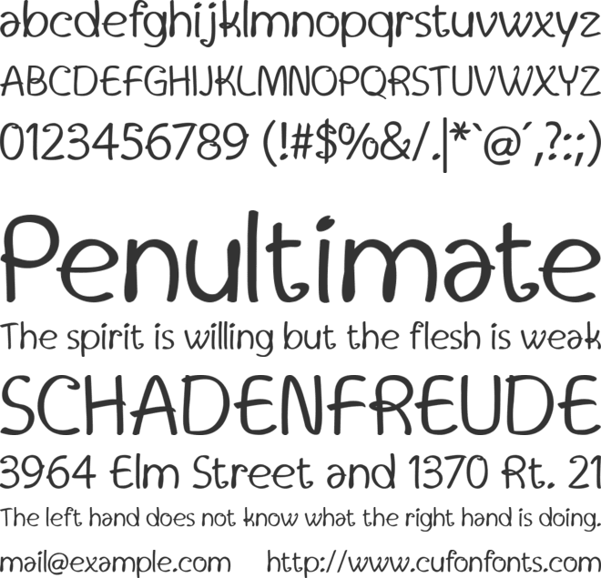 Unnamed font preview