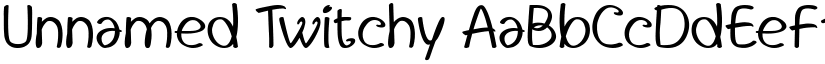 Unnamed Twitchy font
