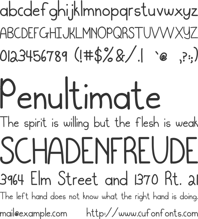 MEBubbleGum font preview