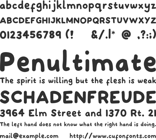 SPLODGE font preview